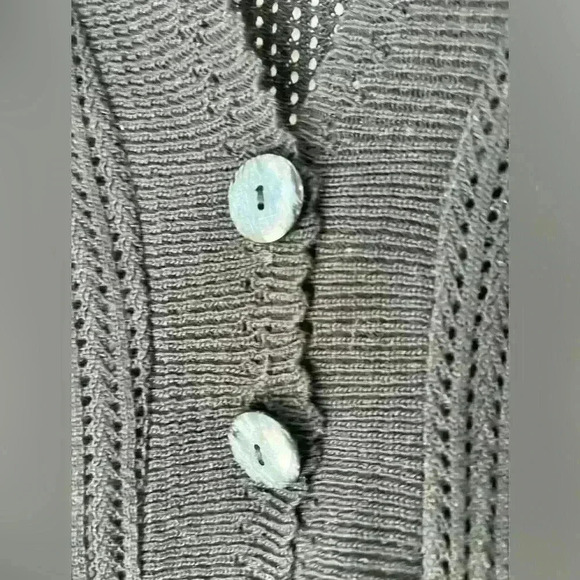 Vintage Notations Womens Knit Button Up Garden Girl Cardigan Cottagecore Small - Picture 8 of 9